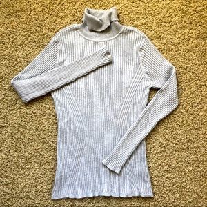 Lane Bryant long sleeve gray turtleneck sweater